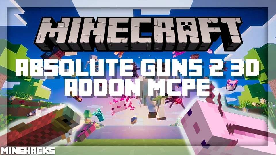 minecraft hacked client named Absolute Guns 2 [3D] Addon