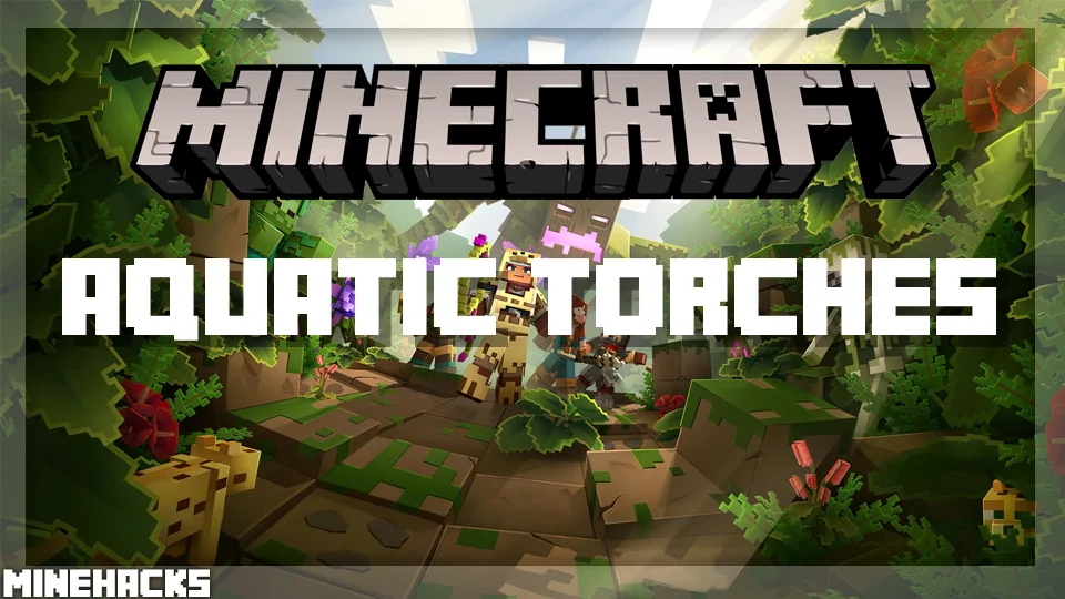 minecraft hacked client named Aquatic Torches Mod