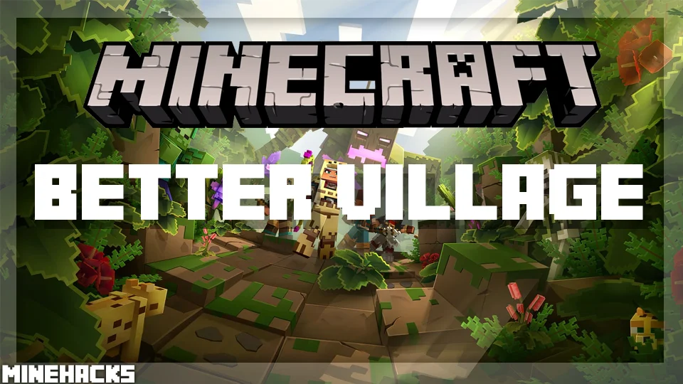 minecraft hacked client named Better Village Mod