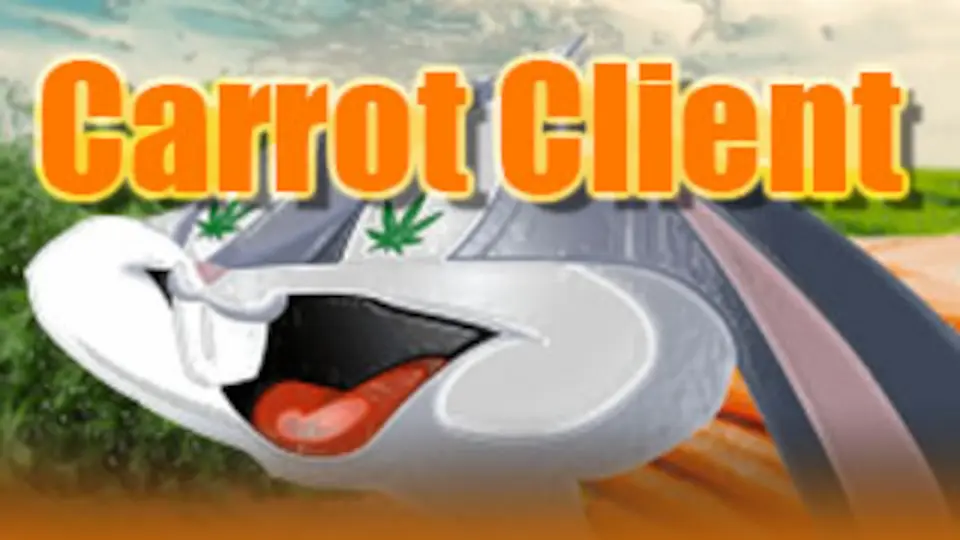 minecraft hacked client named Carrot Client
