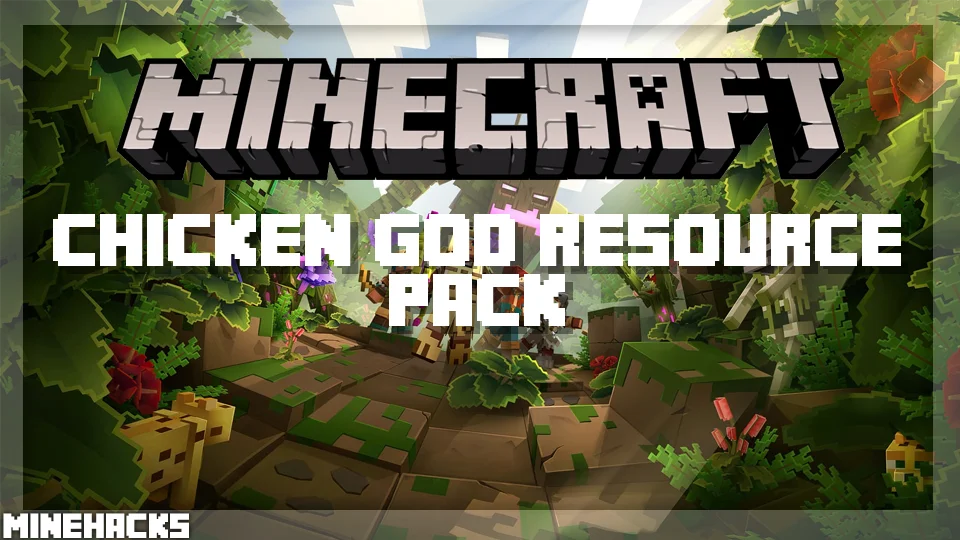 minecraft hacked client named Chicken God Resource Pack