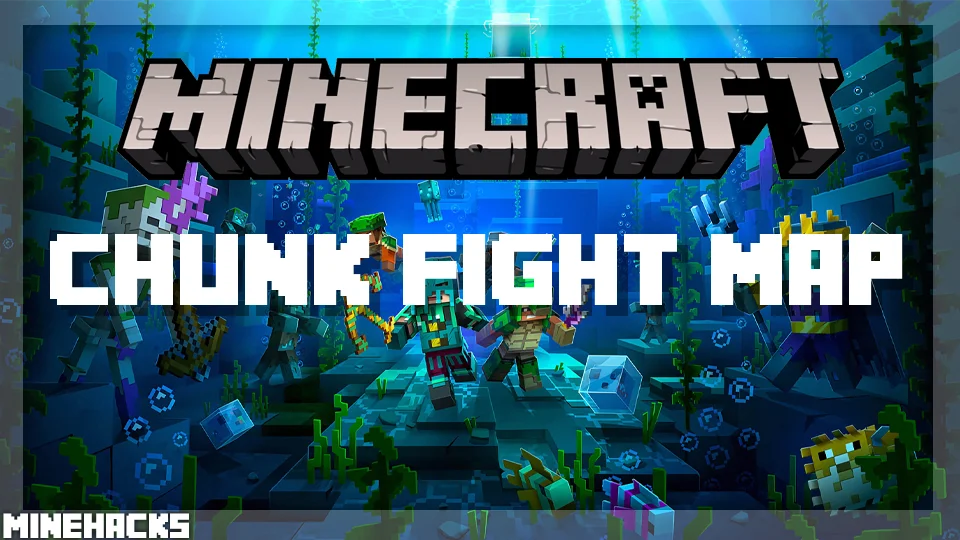 minecraft hacked client named Chunk Fight Map