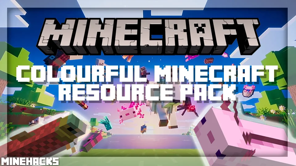 minecraft hacked client named Colourful Minecraft Resource Pack