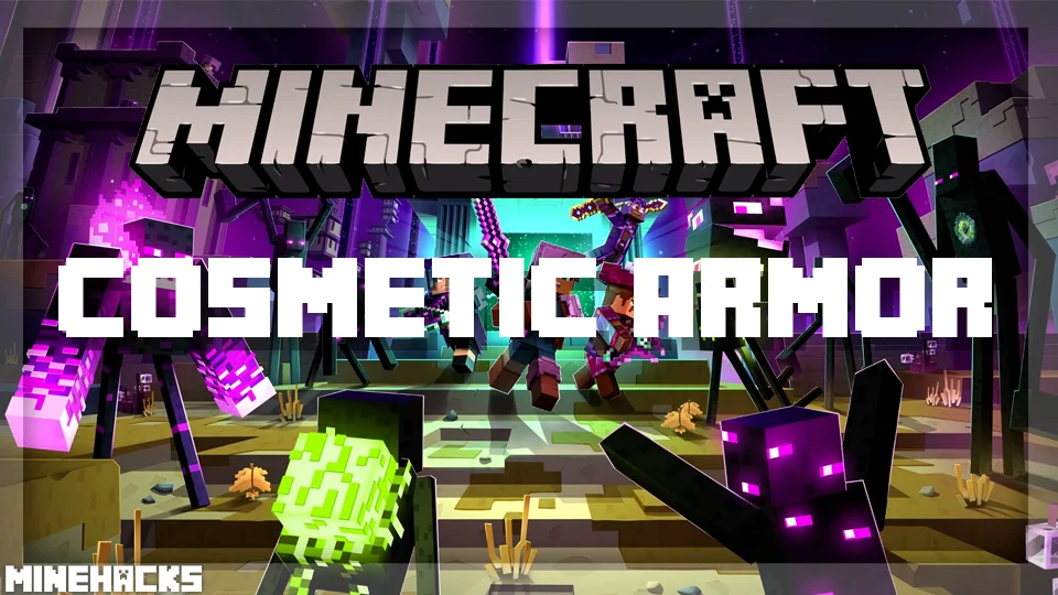 minecraft hacked client named Cosmetic Armor Mod