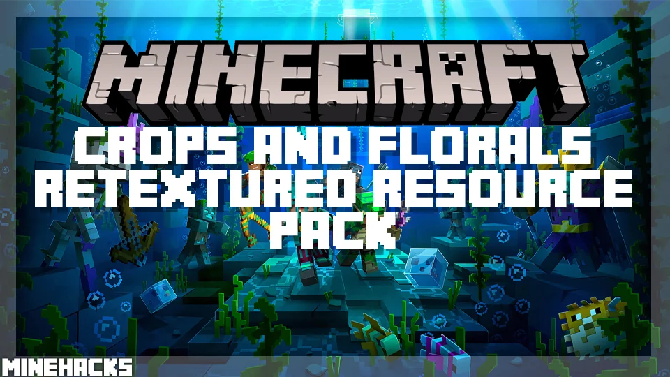 minecraft hacked client named Crops And Florals Retextured Resource Pack