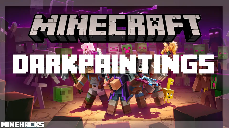 minecraft hacked client named Dark Paintings Mod
