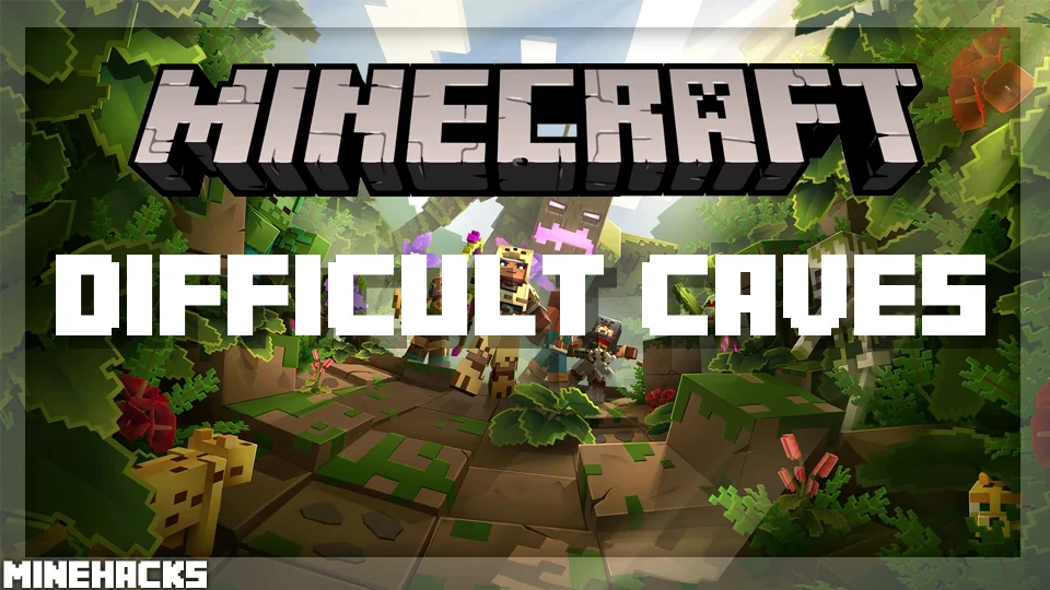 minecraft hacked client named Difficult Caves Mod