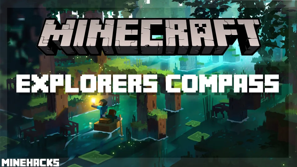 minecraft hacked client named Explorer's Compass Mod