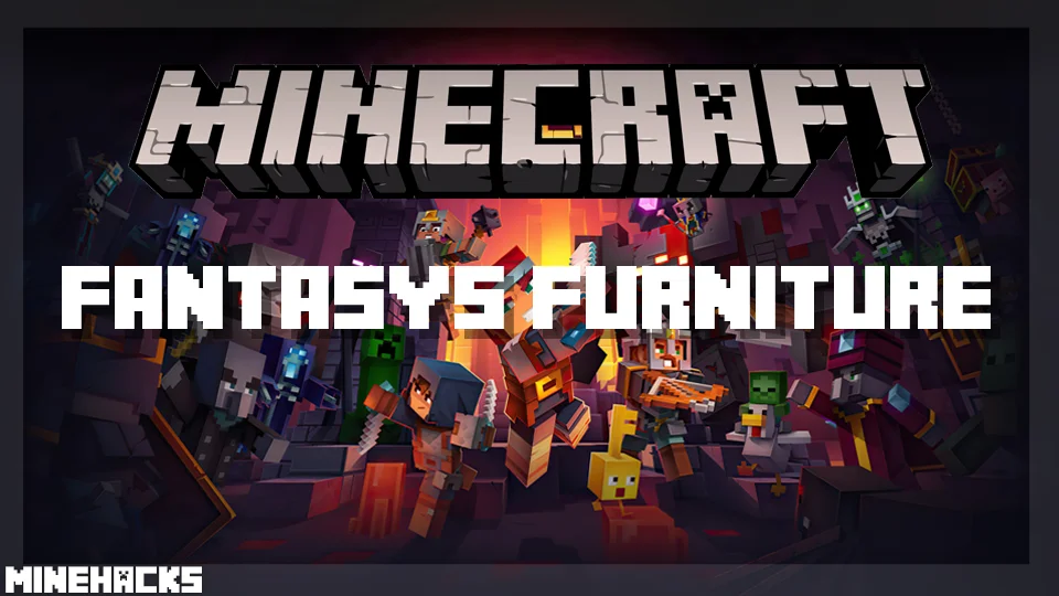 minecraft hacked client named Fantasy's Furniture Mod
