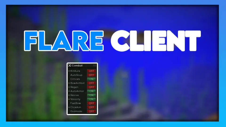 minecraft hacked client named Flare