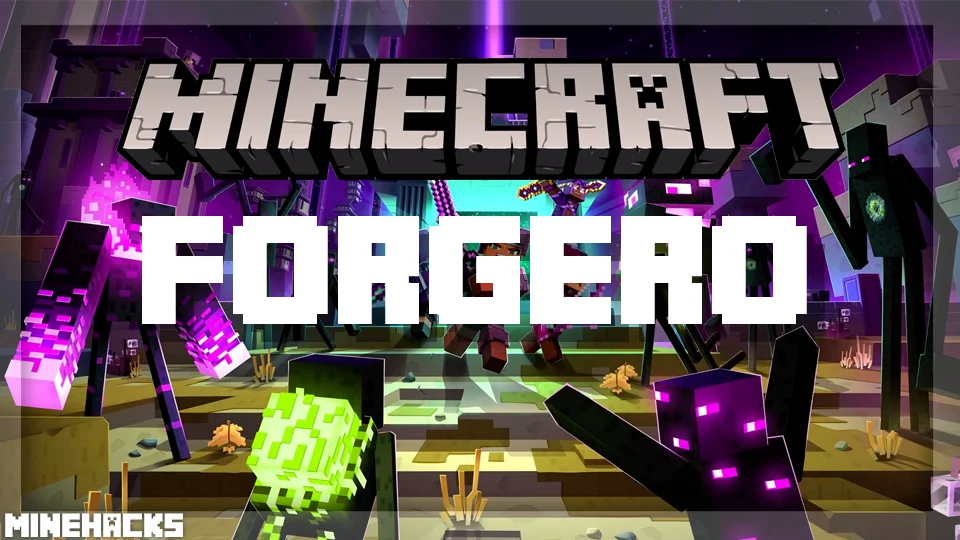 minecraft hacked client named Forgero Mod