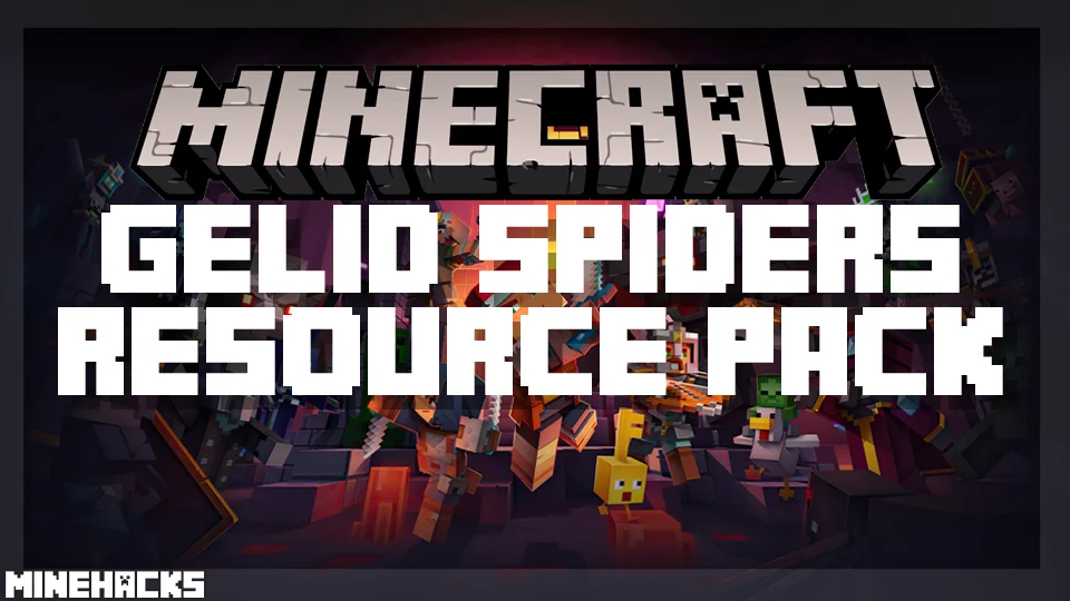 minecraft hacked client named Gelid Spiders Resource Pack