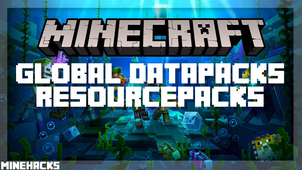 minecraft hacked client named Global DataPacks Resourcepacks Mod
