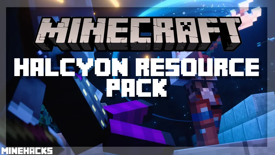 minecraft hacked client named Halcyon Resource Pack