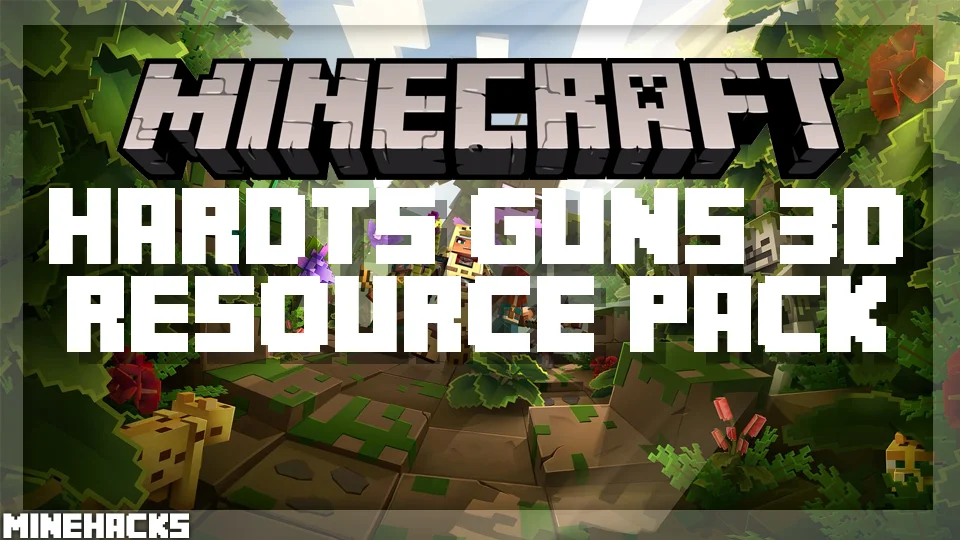 minecraft hacked client named Hardt's Guns 3D Resource Pack
