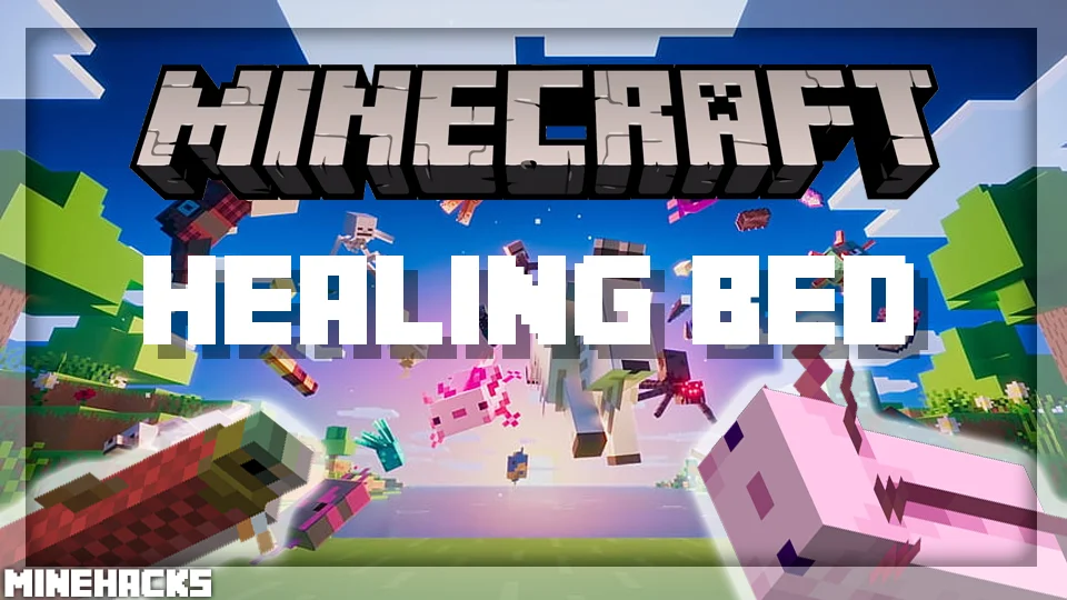 minecraft hacked client named Healing Bed Mod