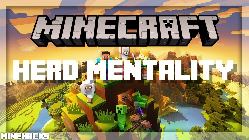 minecraft hacked client named Herd Mentality Mod