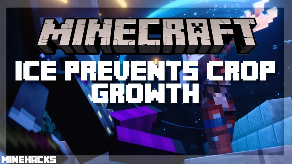 minecraft hacked client named Ice Prevents Crop Growth Mod