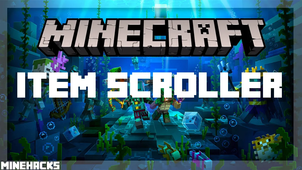 minecraft hacked client named Item Scroller Mod