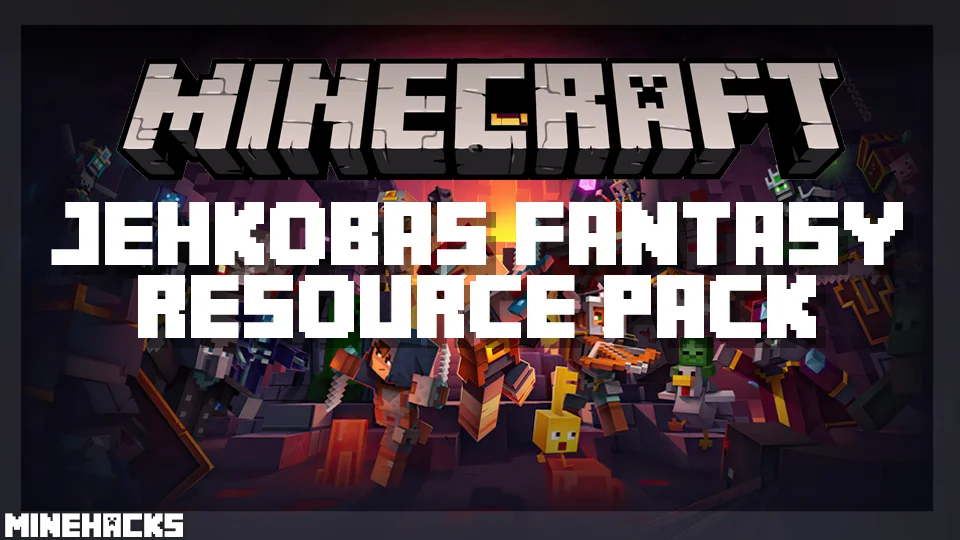 minecraft hacked client named Jehkoba's Fantasy Resource Pack