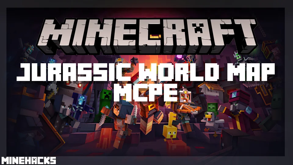 minecraft hacked client named Jurassic World Map