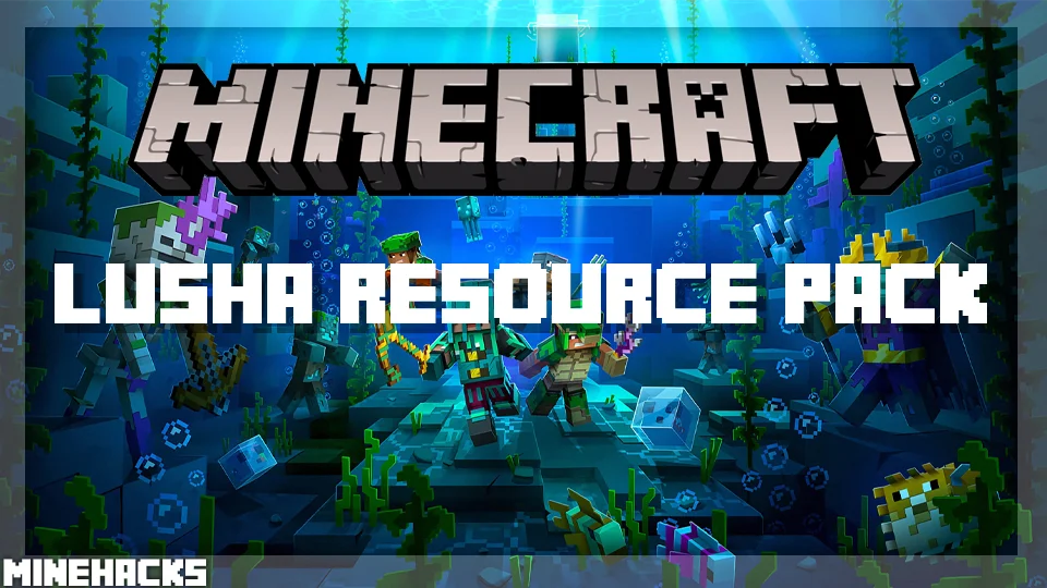 minecraft hacked client named Lusha Resource Pack