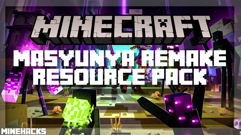minecraft hacked client named Masyunya Remake Resource Pack