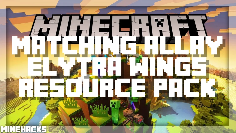 minecraft hacked client named Matching Allay & Elytra Wings Resource Pack