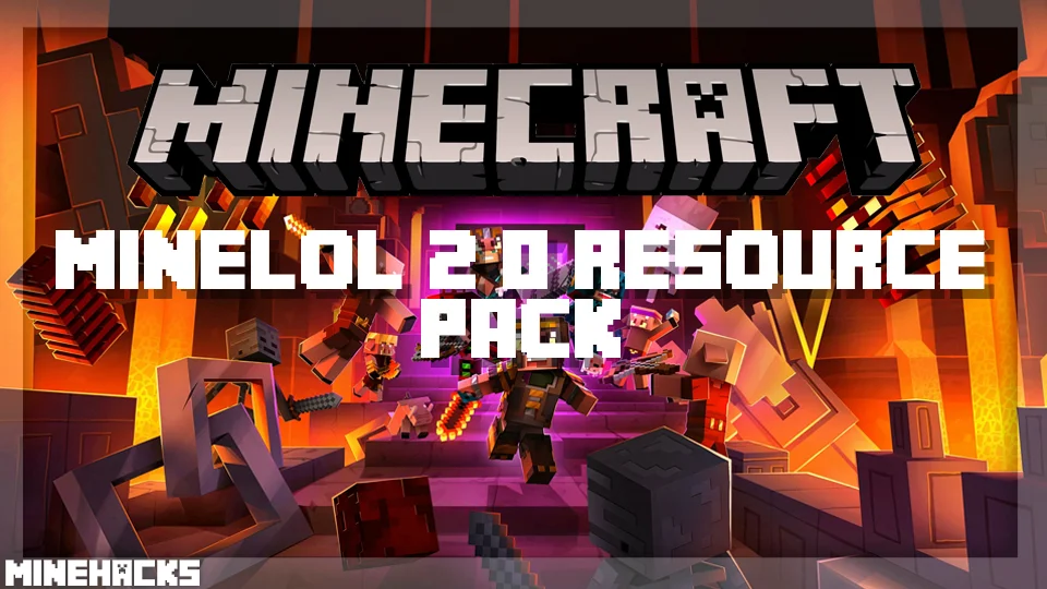 minecraft hacked client named MineLoL 2.0 Resource Pack