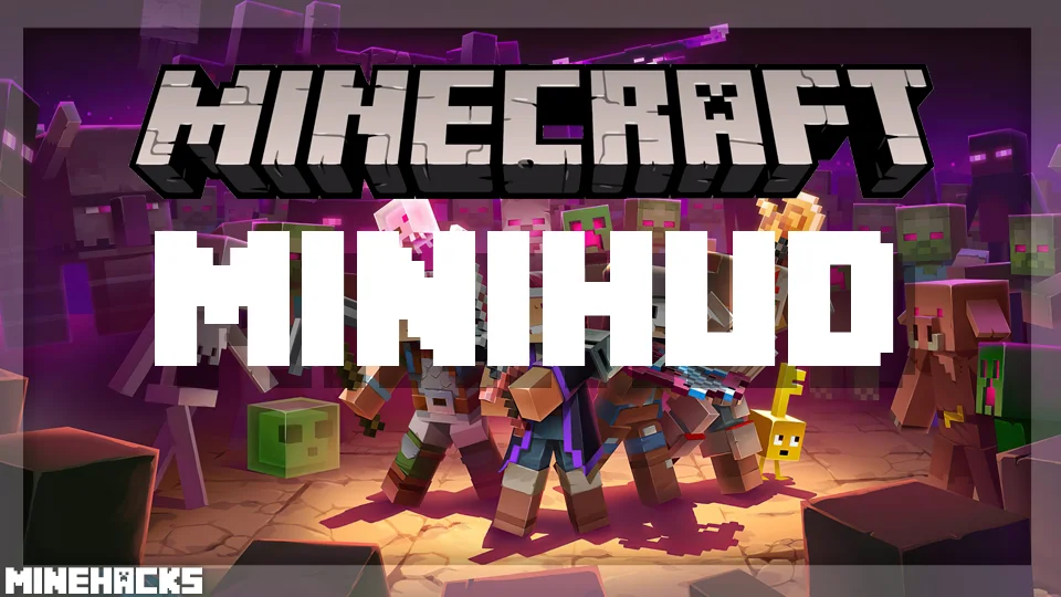 minecraft hacked client named MiniHUD Mod