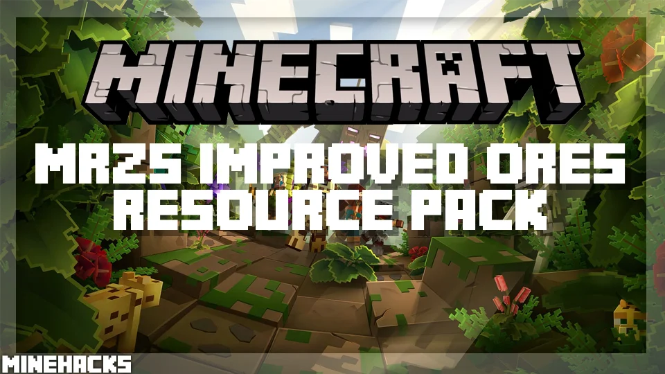 minecraft hacked client named MrZ's Improved Ores Resource Pack