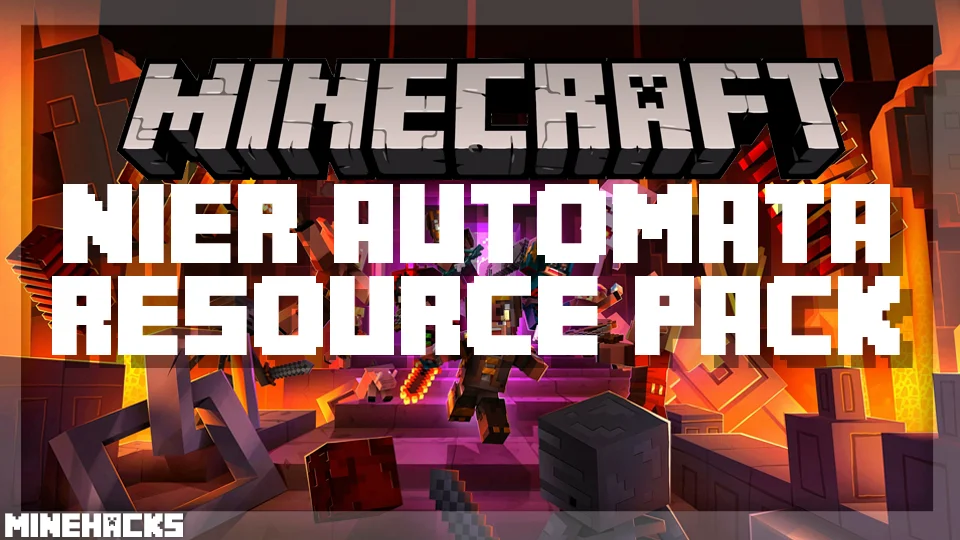 minecraft hacked client named NieR: Automata Resource Pack