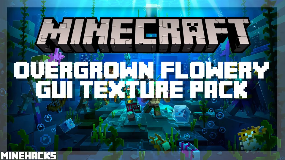 minecraft hacked client named Overgrown Flowery GUI Resource Pack