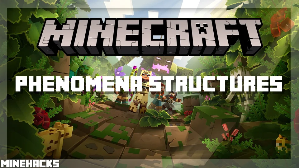 minecraft hacked client named Phenomena Structures Mod