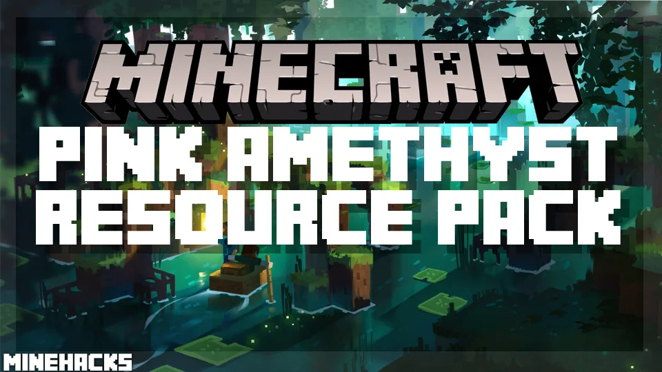 minecraft hacked client named Pink Amethyst Resource Pack