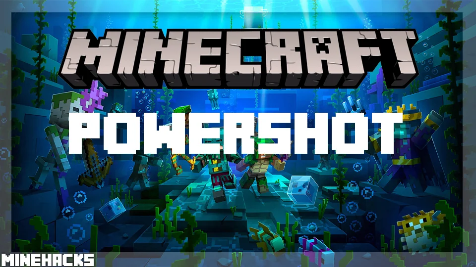 minecraft hacked client named Powershot Mod