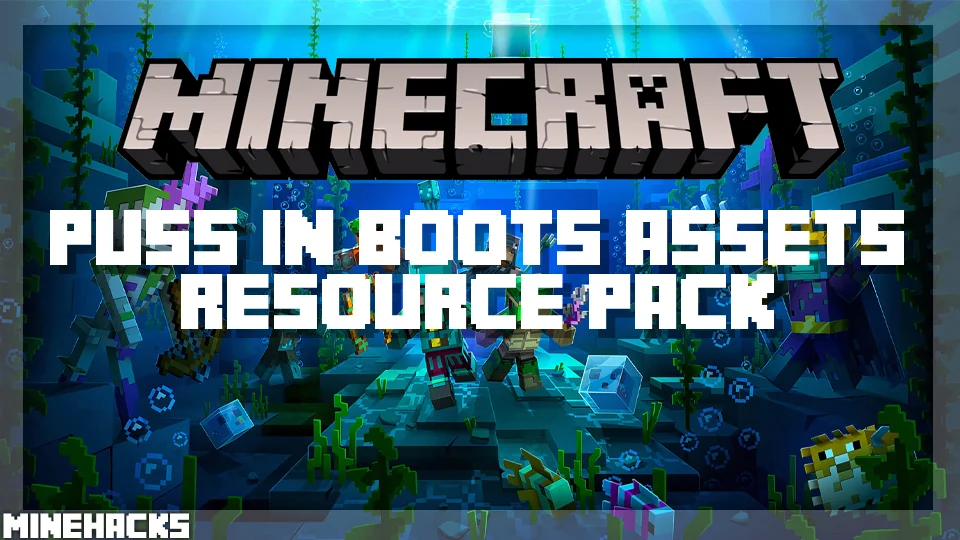 minecraft hacked client named Puss In Boots Assets Resource Pack