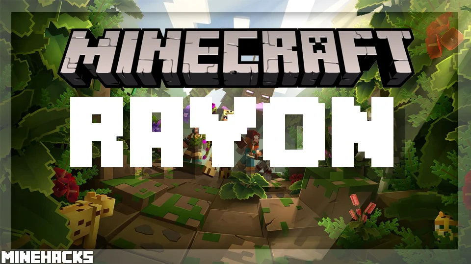 minecraft hacked client named Rayon Mod