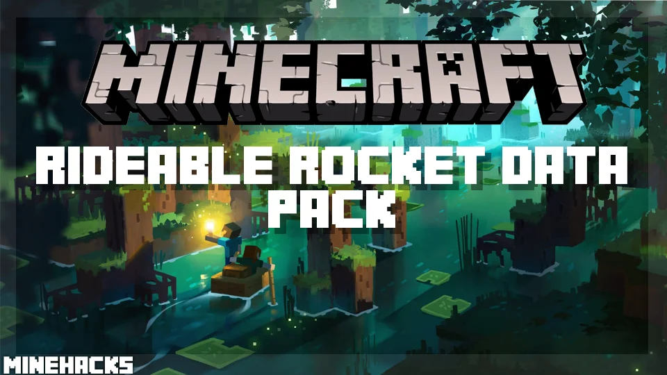 minecraft hacked client named Rideable Rocket Data Pack