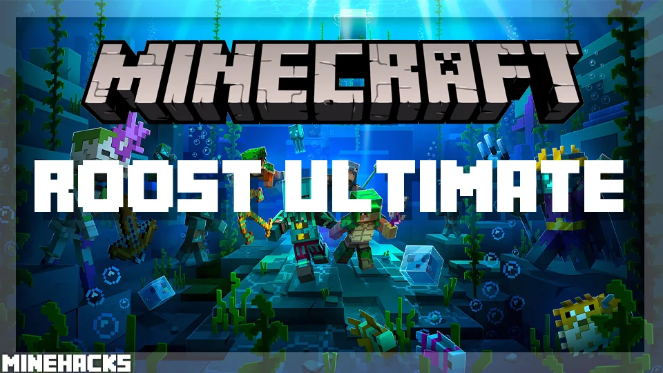 minecraft hacked client named Roost Ultimate Mod