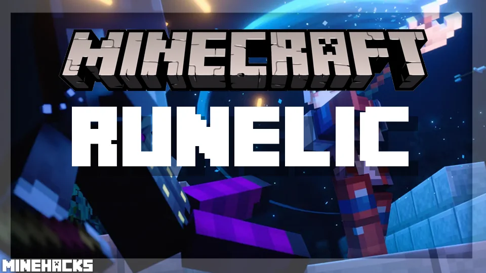 minecraft hacked client named Runelic Mod