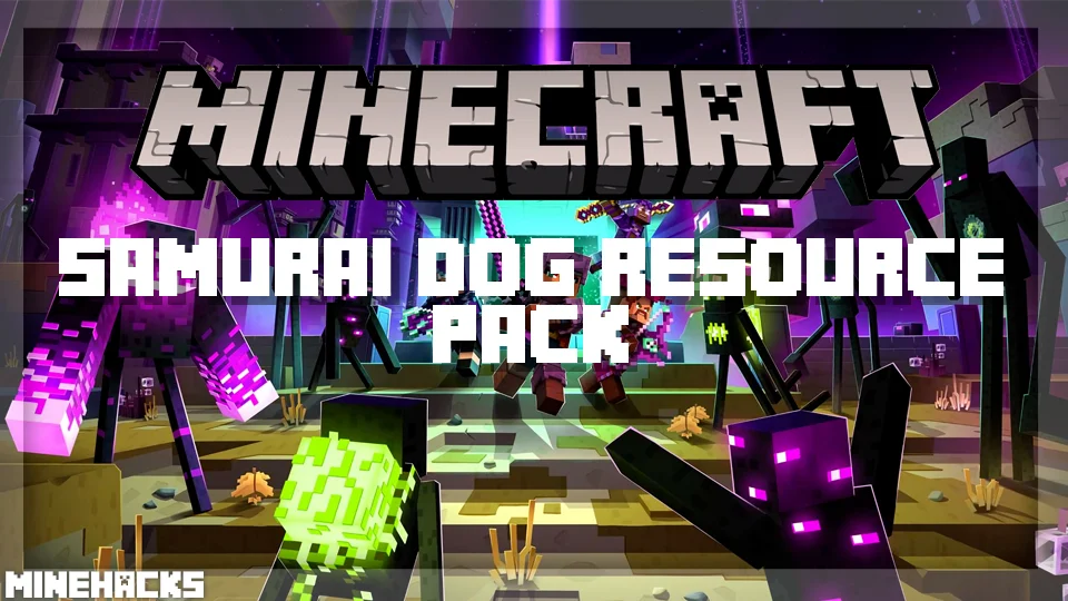 minecraft hacked client named Samurai Dog Resource Pack