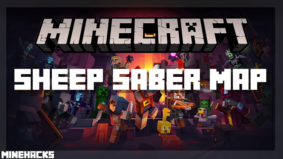 minecraft hacked client named Sheep Saber Map