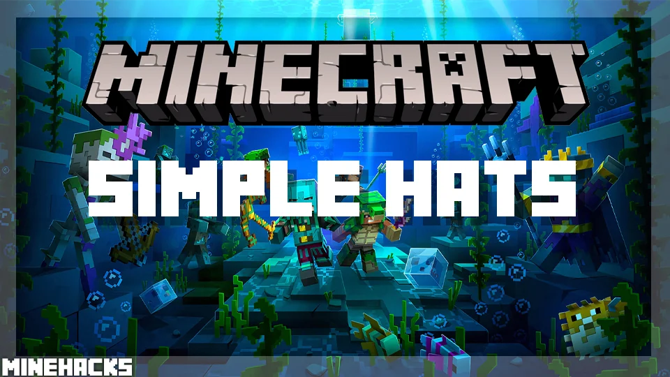 minecraft hacked client named Simple Hats Mod