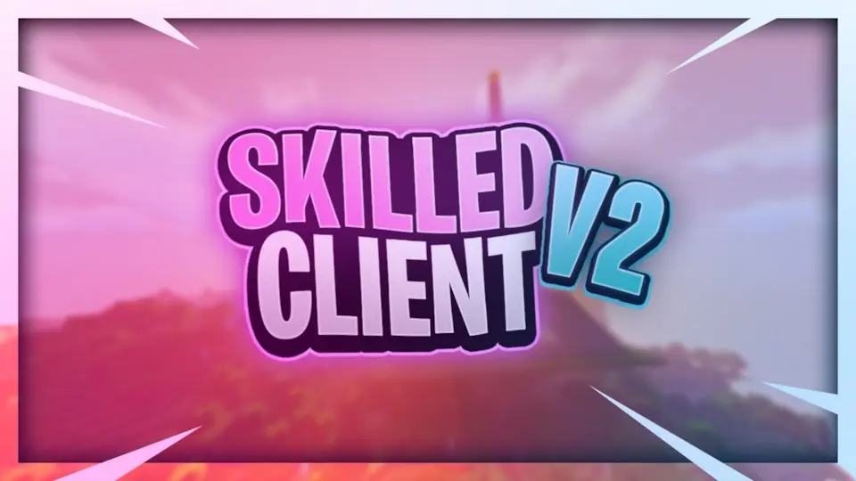 minecraft hacked client named SkilledClient V2