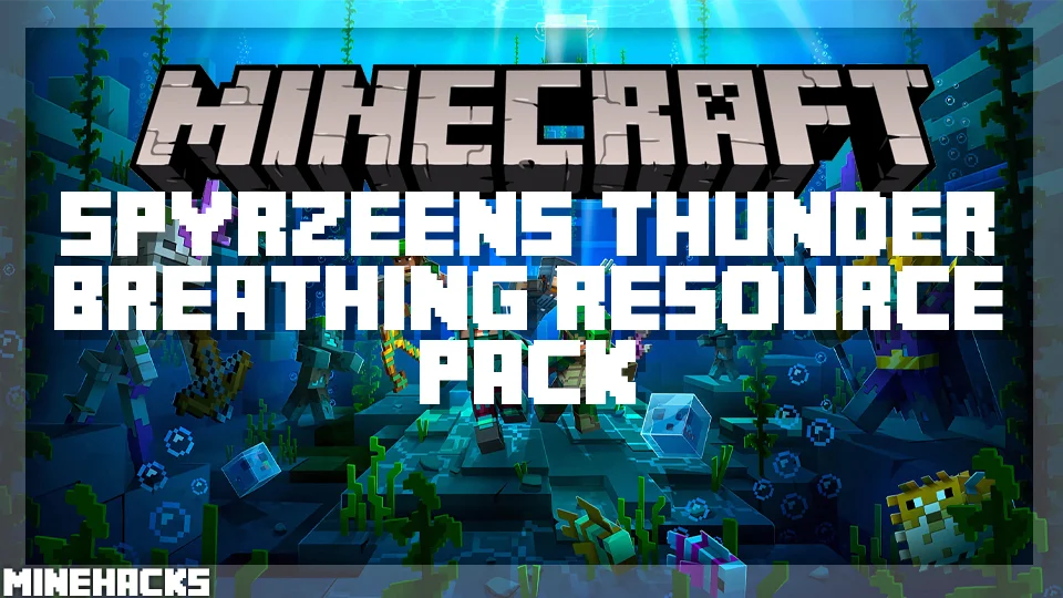minecraft hacked client named Spyrzeen's Thunder Breathing Resource Pack