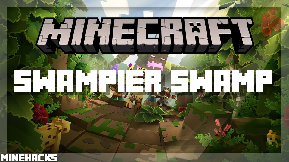 minecraft hacked client named Swampier Swamp Mod