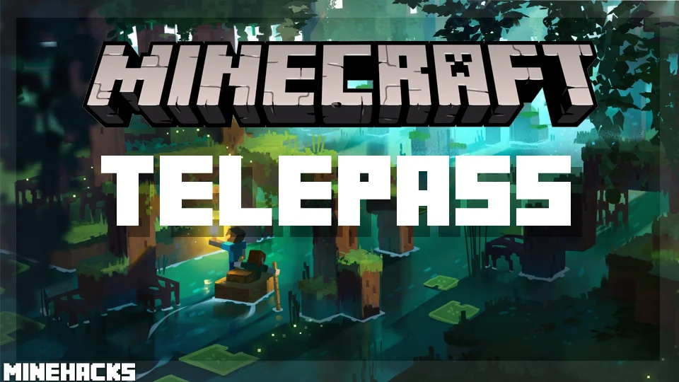 minecraft hacked client named TelePass Mod
