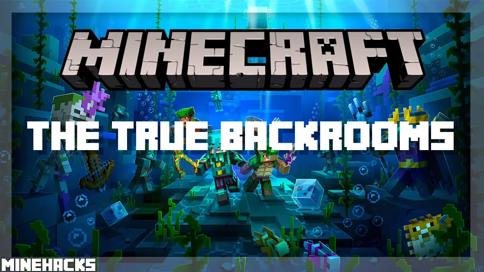 minecraft hacked client named The True Backrooms Mod