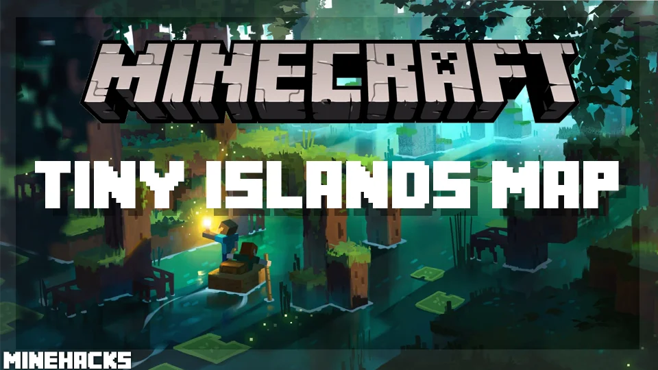 minecraft hacked client named Tiny Islands Map
